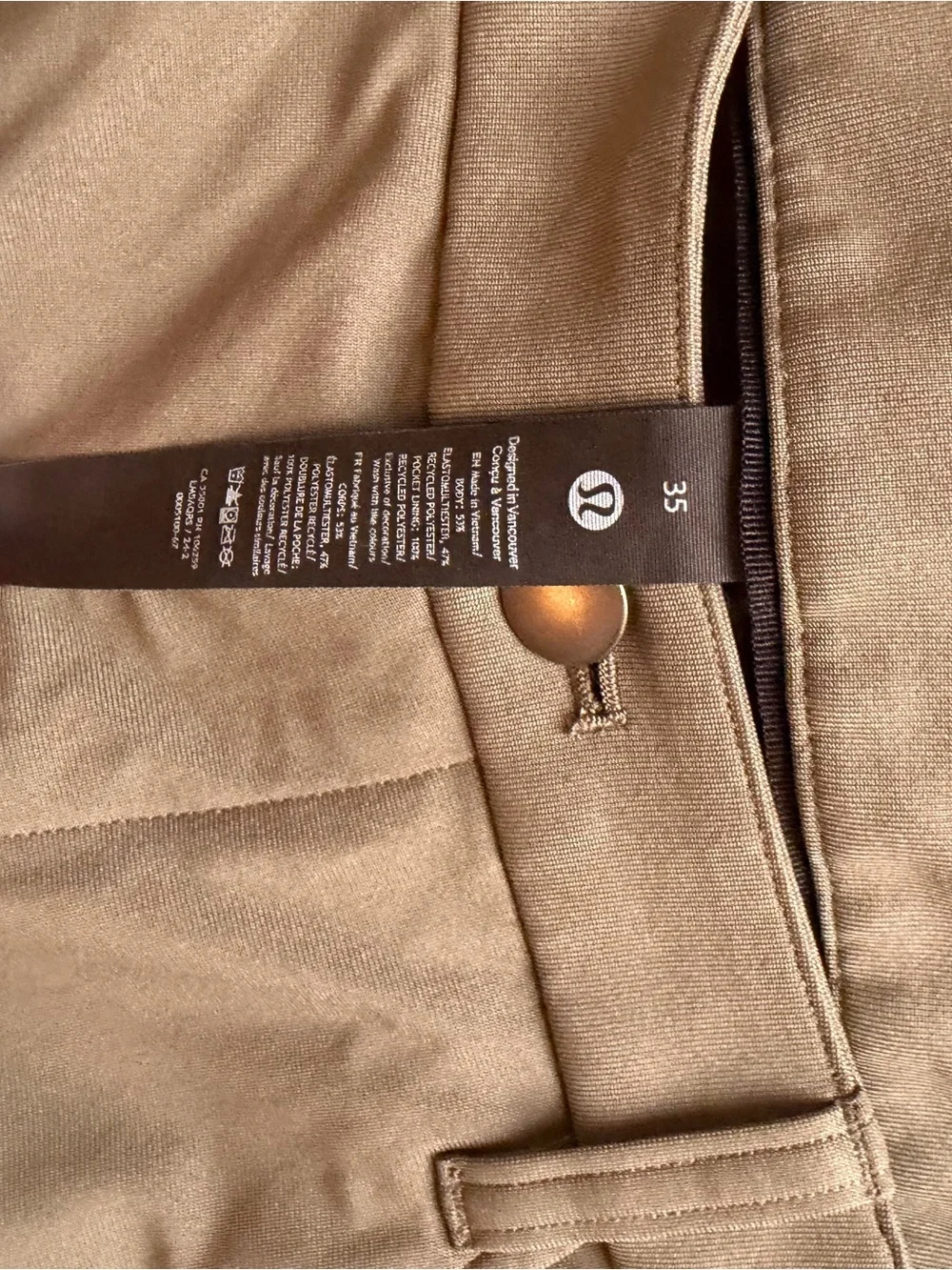lululemon athletica Men's olive green Chino-Style Pants